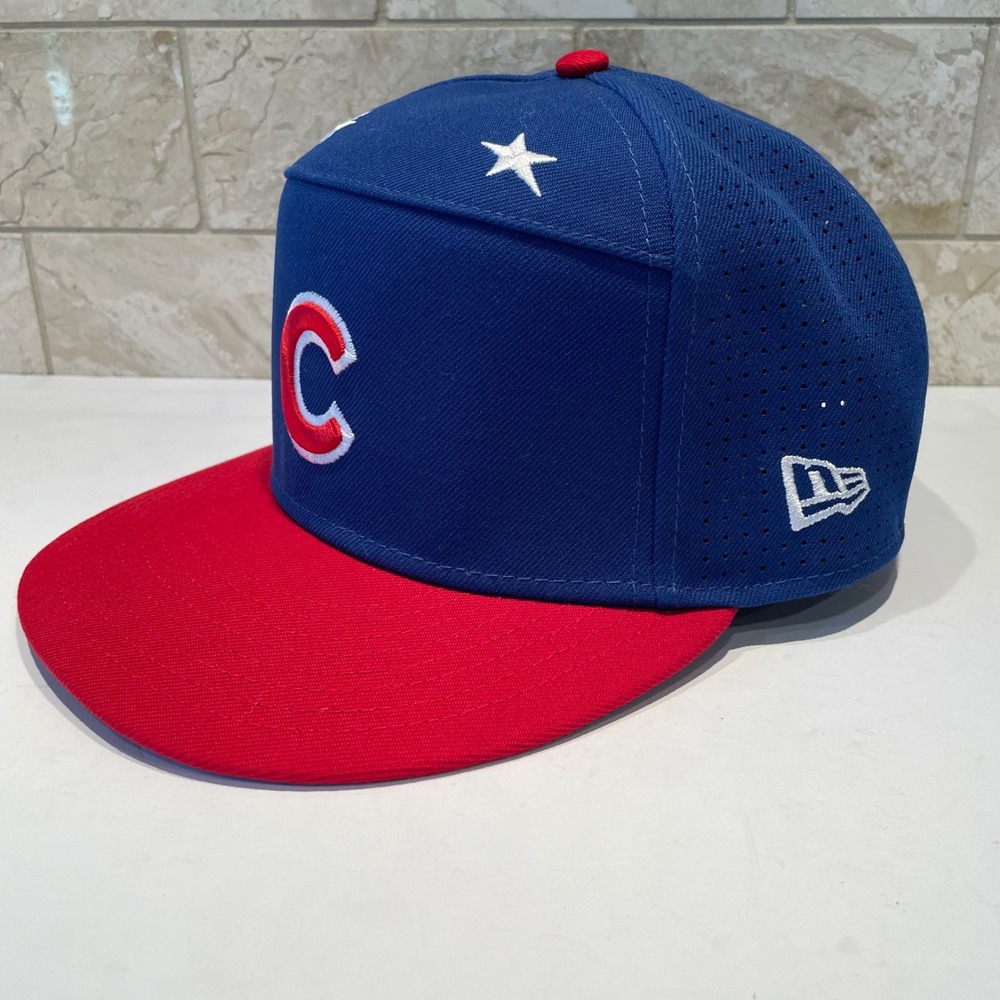 New Era 9FIFTY Chicago Cubs 2025 MLB All Star Game Snapback Hat Blue Red Cap - Picture 3 of 9